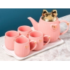 700ML陶瓷茶具套装 单色清装 瓷器