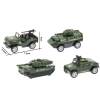 4(pcs)1:60军事车模型 回力 喷漆 塑料