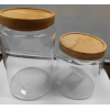 木盖玻璃密封储物罐【10*10CM】 单色清装 玻璃