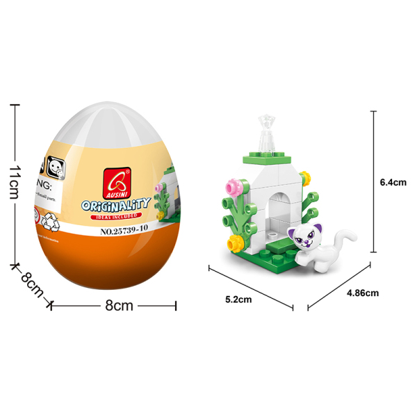 Eggshell building block set