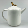 白色金头瓷器茶壶
【19*11*18CM】 单色清装 陶瓷