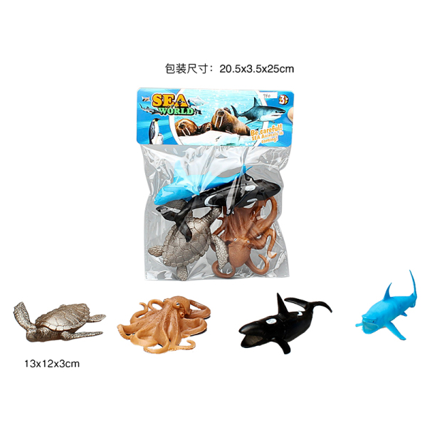 PVC空心海洋动物套 塑料