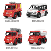12PCS 4款式云梯消防车/水槽车/消防车/救护车 回力 实色 塑料