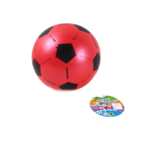 8寸喷花充气足球4色 塑料