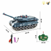 美国M1A2履带行驶坦克带USB 遥控 5通 灯光 主体包电，遥控器不包电 塑料
