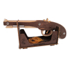 DIY组装皮筋手枪 模型 手枪 实色 木质