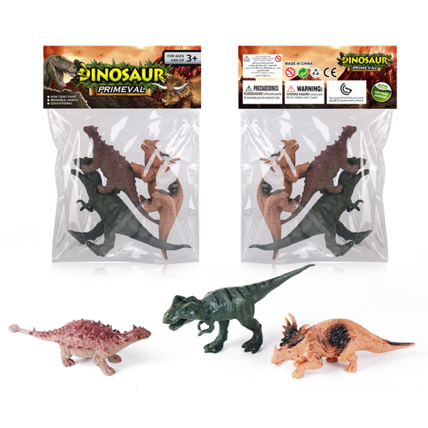 3只装环保恐龙套 塑料