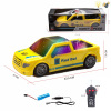 的士头赛车带USB数据线 遥控 3D灯光 1:18 2通 灯光 主体包电，遥控器不包电 塑料