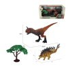 2只装2款恐龙带树(恐龙颜色随机) 塑料