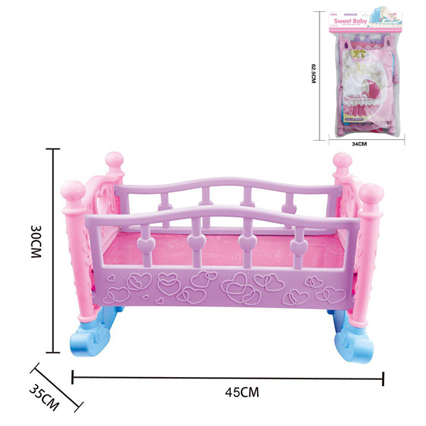 过家家公仔床立体玩具床公主床 单层 塑料