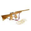木制皮筋枪 橡皮筋 冲锋枪 喷漆 木质
