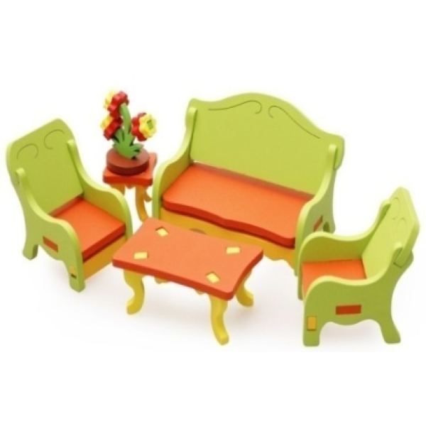 3D拼装家具-客厅 单色清装 木质