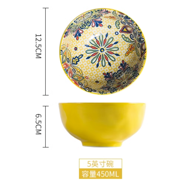 5英寸米罗阳光系列石纹汤碗 单色清装 陶瓷