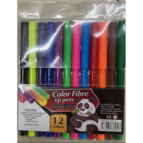 12色水彩笔 单色清装 塑料