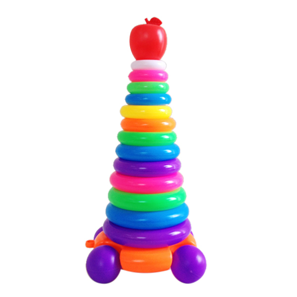苹果车轮彩虹套圈 圆形 塑料