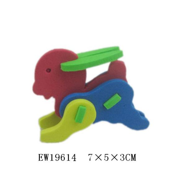 多款EVA兔子拼图(90PCS/中包) 动物 塑料