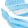 靠背遮阳水池充气儿童游泳池 塑料