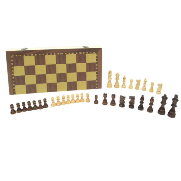 俄文二合一木制国际象棋 木质