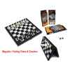 磁性国际象棋&西洋跳棋 国际象棋 二合一 塑料