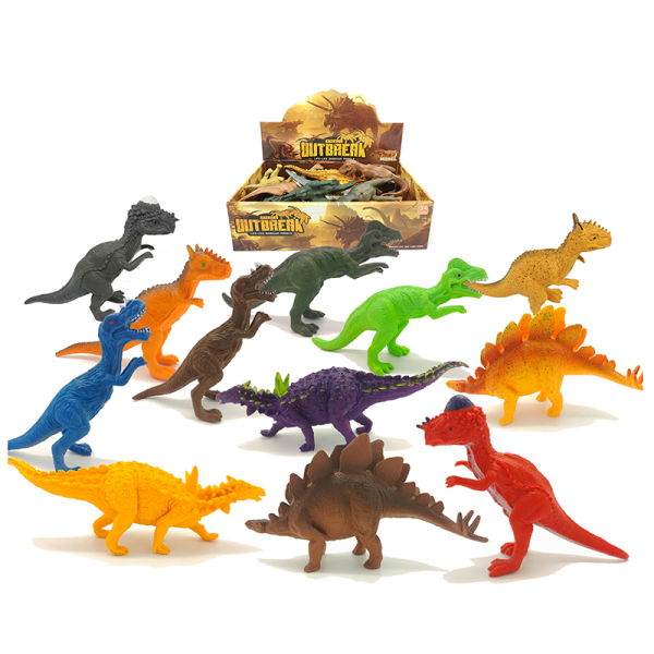 12PCS 恐龙 塑料