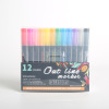 12色荧光标记笔 混色 塑料