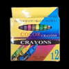 12色彩虹盒塑胶蜡笔 混款 石蜡