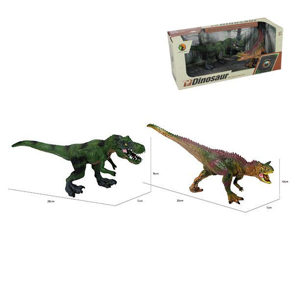 2只装2款恐龙(恐龙颜色随机) 塑料