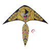 4款110公分动物头三角形风筝配30米线 布绒