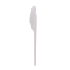 50PCS 16.5cm塑料白色一次性勺子 单色清装 塑料