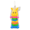 小7层小兔抱抱彩虹套圈 梅花形 塑料