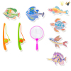 钓鱼玩具 带磁性 灯光 包电 塑料