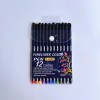 24色细线彩色水性勾线笔单排 混色 塑料