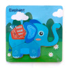 木制卡通3D立体小拼图-大象 动物 木质