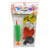 8(PCS)动物图案气球+1打气筒 套装 塑料
