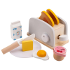 儿童木制玩具莫奈灰面包机【18*9.5*10CM】 单色清装 木质