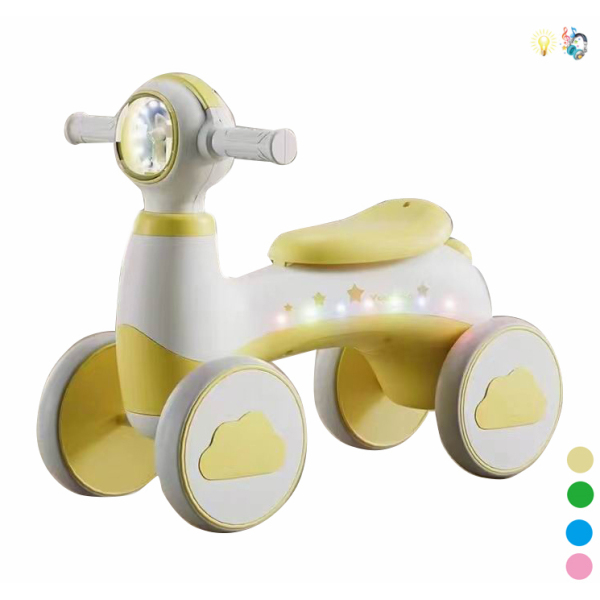 儿童滑行车 粉/黄/蓝/绿4色 滑行车 四轮 不分语种IC 灯光 音乐 塑料