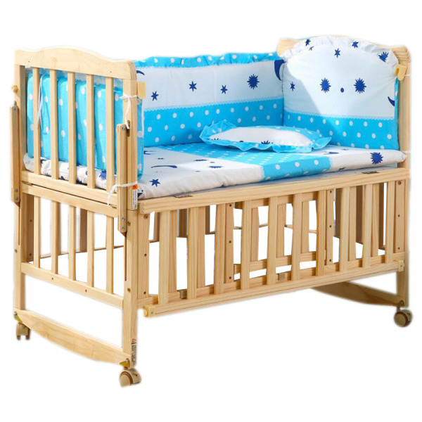 婴儿床套装 睡床 木质