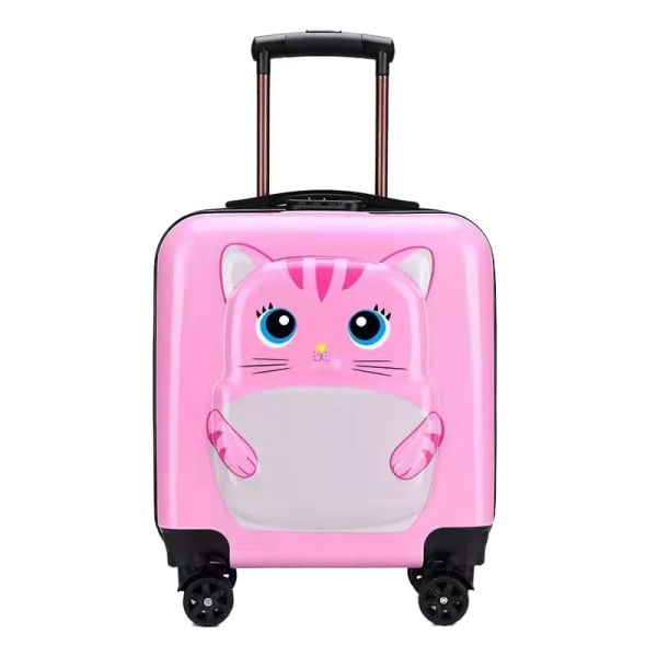 3D粉红猫儿童拉杆箱