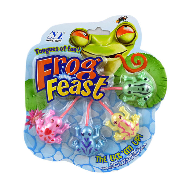 4只庄长舌青蛙 塑料