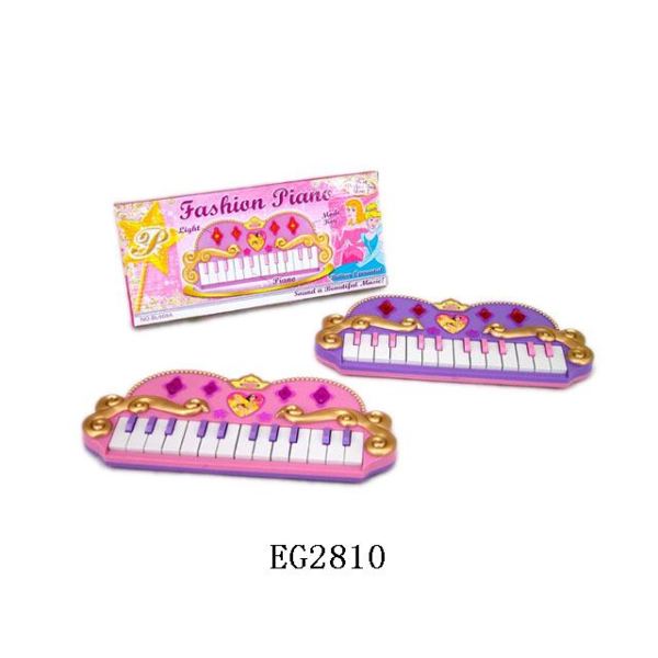 十四键皇冠电子琴带2灯 卡通 不分语种IC 塑料
