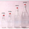 玻璃透明卡扣密封果汁酒瓶【250ML】 单色清装 玻璃