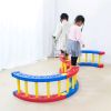 新款塑料圆形玩具幼教感统器材平衡训练四分之一圆摇滚圈攀爬 塑料