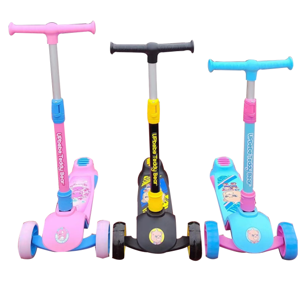 儿童滑板车 滑行车 两轮 混色 塑料