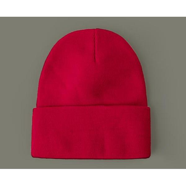 纯色简约针织帽 中性 56-60CM 冬帽 100%腈纶