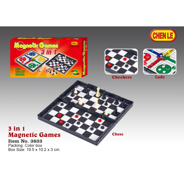 3合1磁力游戏棋(材质PP)混款