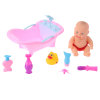 8寸空身娃娃带浴池,鸭,浴室套 塑料