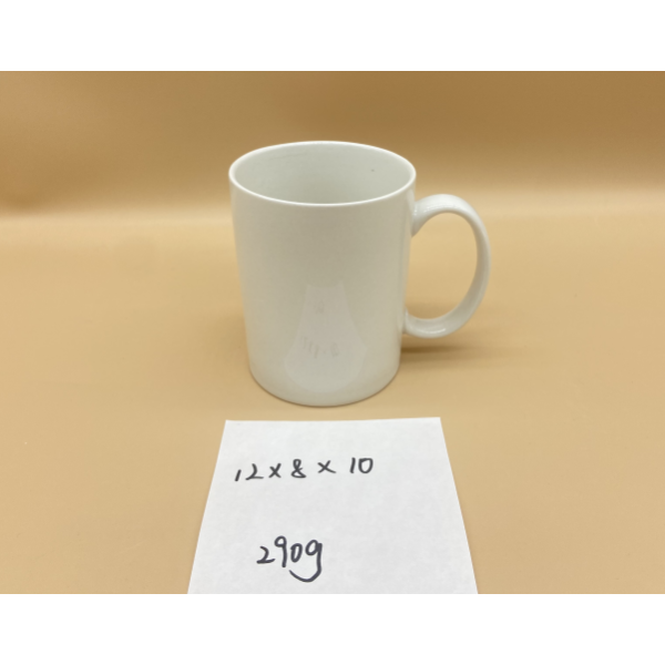 白色纯色瓷器马克杯
【12*8*10CM】 单色清装 陶瓷
