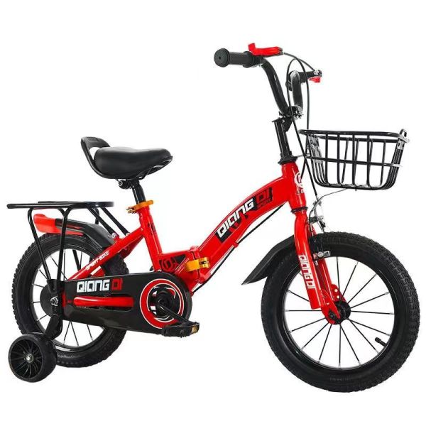 儿童18寸悍马辅助轮自行车 单色清装 金属