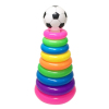 足球彩虹套圈彩虹塔 圆形 塑料