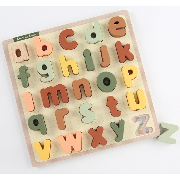 凹凸板-小写字母 单色清装 木质